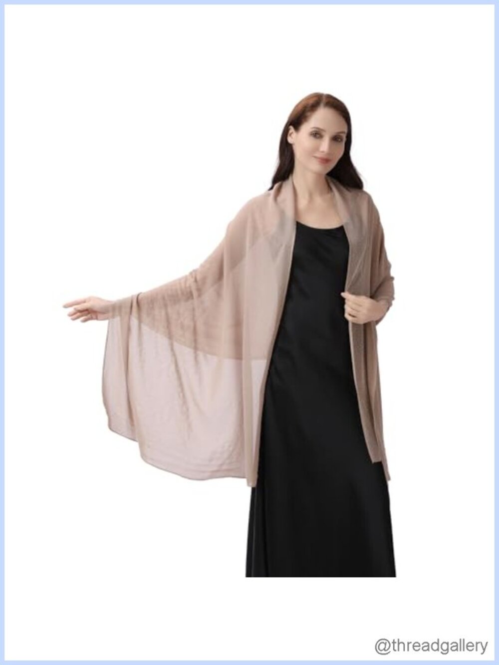 Sequin Mesh Chiffon Wrap Shawl Lightweight Sparkle Evening Stole Wedding Cover